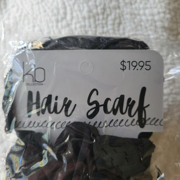 *FREE* New Kenneth Bernard Collection Hair Scarf - Black & White - Picture 5 of 5